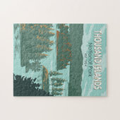 千諸島国立公園カナダヴィンテージ ジグソーパズル (横)