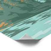 千諸島国立公園カナダヴィンテージ ポスター (角)