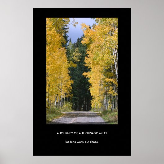 千里の人口統計上のポスターの旅 ポスター (正面)