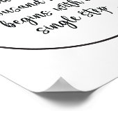 千里の道の独身の哲学Q ポスター (角)