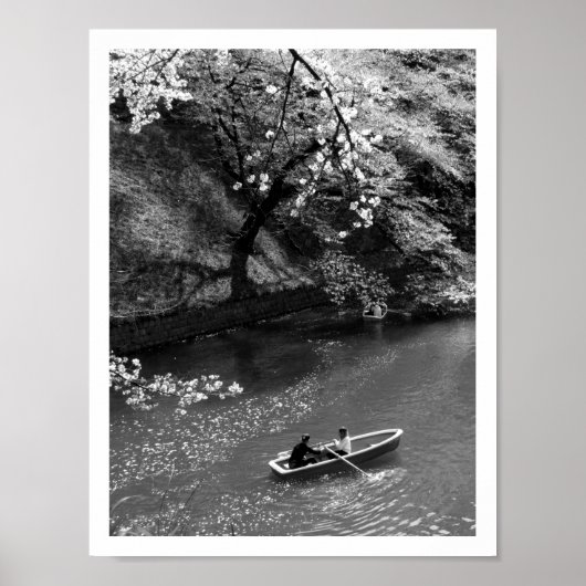 千鳥ヶ淵の舟遊び：東京 ポスター (正面)