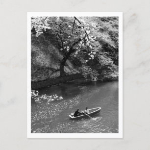 千鳥ヶ淵の舟遊び：東京，日本はがき ポストカード