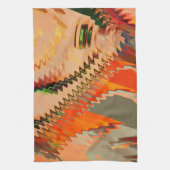 千鳥効果または波効果を伴う色の破損 キッチンタオル (縦)