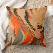 千鳥効果または波効果を伴う色の破損 クッション (ブランケット)