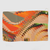 千鳥効果または波効果を伴う色の破損 ゴルフタオル (横)