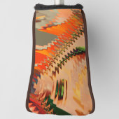 千鳥効果または波効果を伴う色の破損 ゴルフヘッドカバー (回転90)