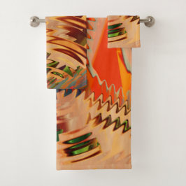 千鳥効果または波効果を伴う色の破損 バスタオルセット