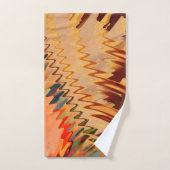 千鳥効果または波効果を伴う色の破損 バスタオルセット (ハンドタオル)