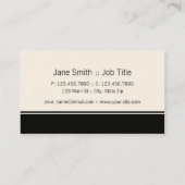 千鳥格子のでエレガントなレトロのモダンでスタイリッシュな上品 名刺 (裏面)