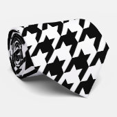 千鳥格子のでクラシックな編むパターン ネクタイ (ロール)