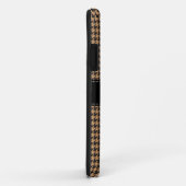 千鳥格子のなクラシックは場合のブラウン|の黒を個人化します Case-Mate iPhoneケース (裏面/右)