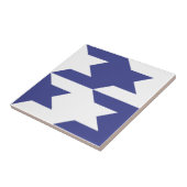 千鳥格子のなパターン1ロイヤルブルー タイル (側面)