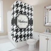 千鳥格子のなパターン シャワーカーテン (インサイチュ)