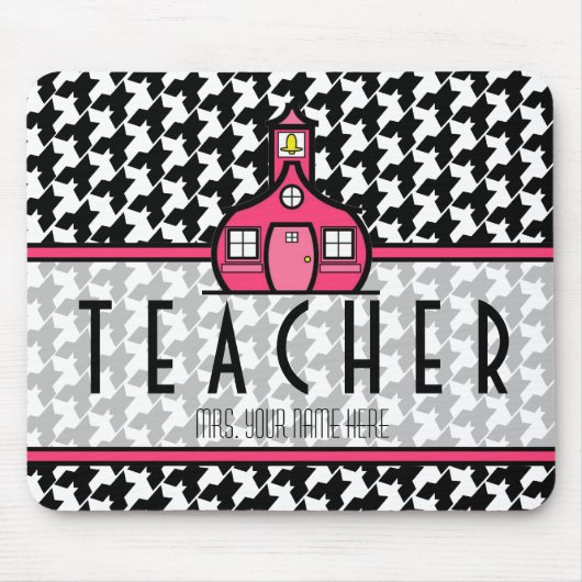 千鳥格子のな先生のマウスパッド- マウスパッド (正面)