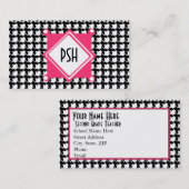 千鳥格子のな名刺 名刺 (正面/裏面)