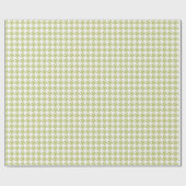 千鳥格子のな薄緑の包装紙 ラッピングペーパー (フラット)