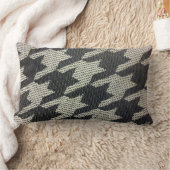 千鳥格子のな装飾用クッション ランバークッション (ブランケット)