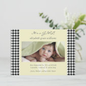 千鳥格子のな誕生の発表 案内状 (スタンド正面)