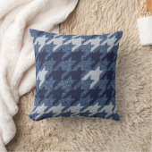千鳥格子のタータンチェックジーンズ背景デザイン クッション (ブランケット)