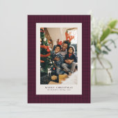 千鳥格子の休日の写真カード シーズンカード (スタンド正面)