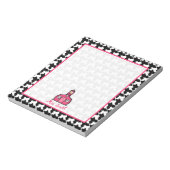 千鳥格子の先生メモ帳 ノートパッド (回転)