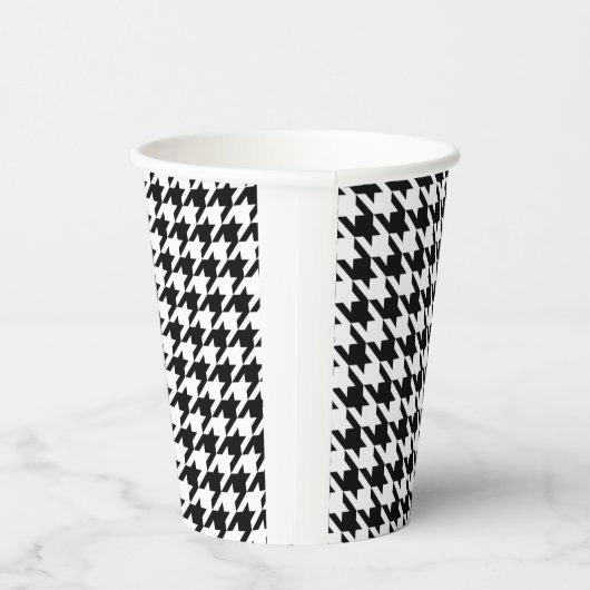 千鳥格子の市松模様にヴィンテージ 紙コップ (右)