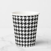 千鳥格子の市松模様にヴィンテージ 紙コップ (正面)