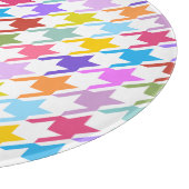 千鳥格子の数々の色+白パターン カッティングボード (角)