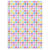 千鳥格子の数々の色+白パターン クリップボード (裏面)
