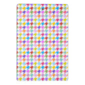 千鳥格子の数々の色+白パターン ミニクリップボード (裏面)