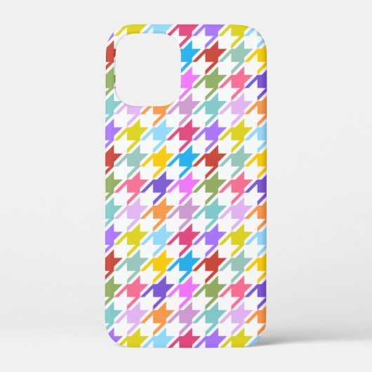 千鳥格子の数々の色+白パターン Case-Mate iPhoneケース (裏面)