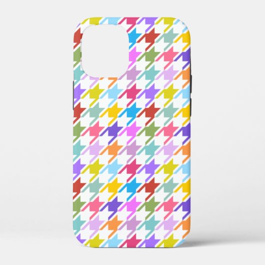千鳥格子の数々の色+白パターン Case-Mate iPhoneケース (裏面)