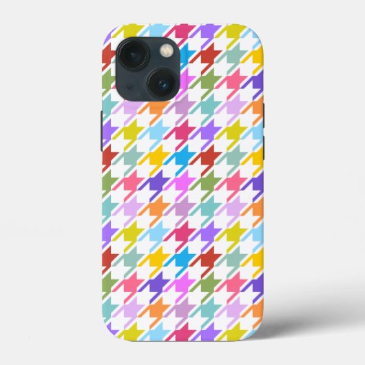 千鳥格子の数々の色+白パターン Case-Mate iPhoneケース (裏面)
