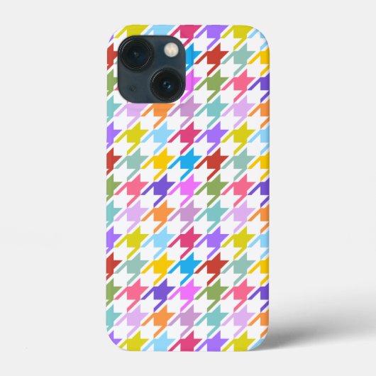 千鳥格子の数々の色+白パターン Case-Mate iPhoneケース (裏面)