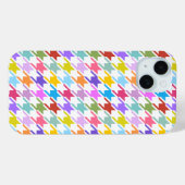 千鳥格子の数々の色+白パターン Case-Mate iPhoneケース (裏面 (横))