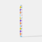 千鳥格子の数々の色+白パターン iPhoneケース (左側面)