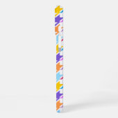 千鳥格子の数々の色+白パターン iPhoneケース (左側面)