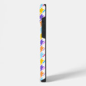 千鳥格子の数々の色+白パターン iPhoneケース (左側面)
