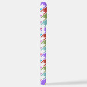 千鳥格子の数々の色+白パターン iPhoneケース (右側面)