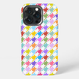 千鳥格子の数々の色+白パターン iPhone 13 PROケース
