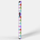 千鳥格子の数々の色+白パターン iPhoneケース (右側面)