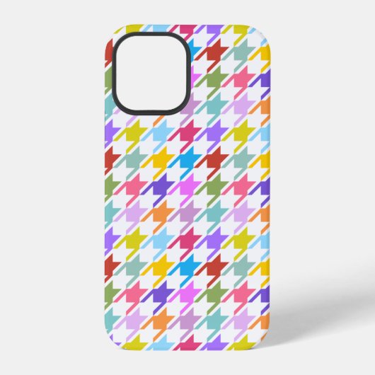 千鳥格子の数々の色+白パターン iPhoneケース (裏面)