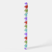 千鳥格子の数々の色+白パターン iPhoneケース (右側面)