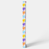 千鳥格子の数々の色+白パターン SAMSUNG GALAXYケース (左側面)