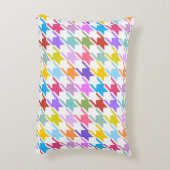 千鳥格子の数々の色+白ビッグパターン アクセントクッション (裏面(縦))