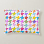 千鳥格子の数々の色+白ビッグパターン アクセントクッション (裏面)