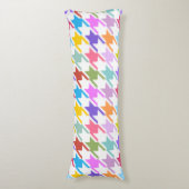 千鳥格子の数々の色+白ビッグパターン ボディピロー (正面縦)