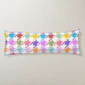 千鳥格子の数々の色+白ビッグパターン ボディピロー (裏面)