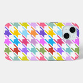 千鳥格子の数々の色+白ビッグパターン Case-Mate iPhoneケース (裏面 (横))