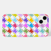 千鳥格子の数々の色+白ビッグパターン Case-Mate iPhoneケース (裏面 (横))